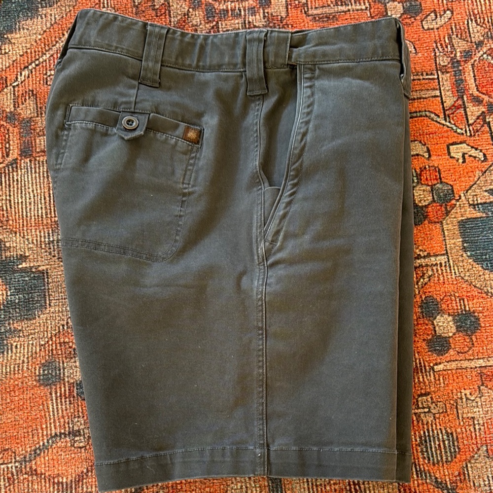 The Territory Ahead Black Flat Front Shorts
